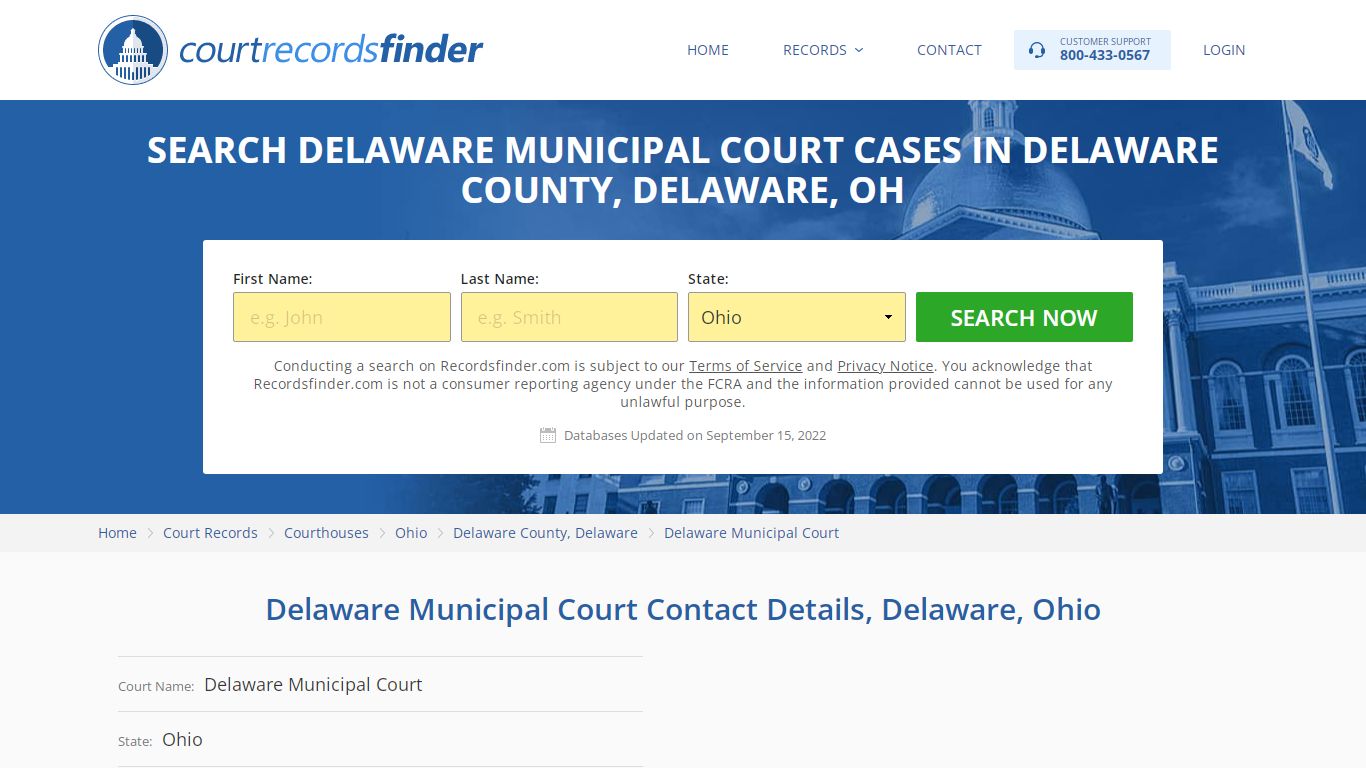 Delaware Municipal Court Case Search - RecordsFinder